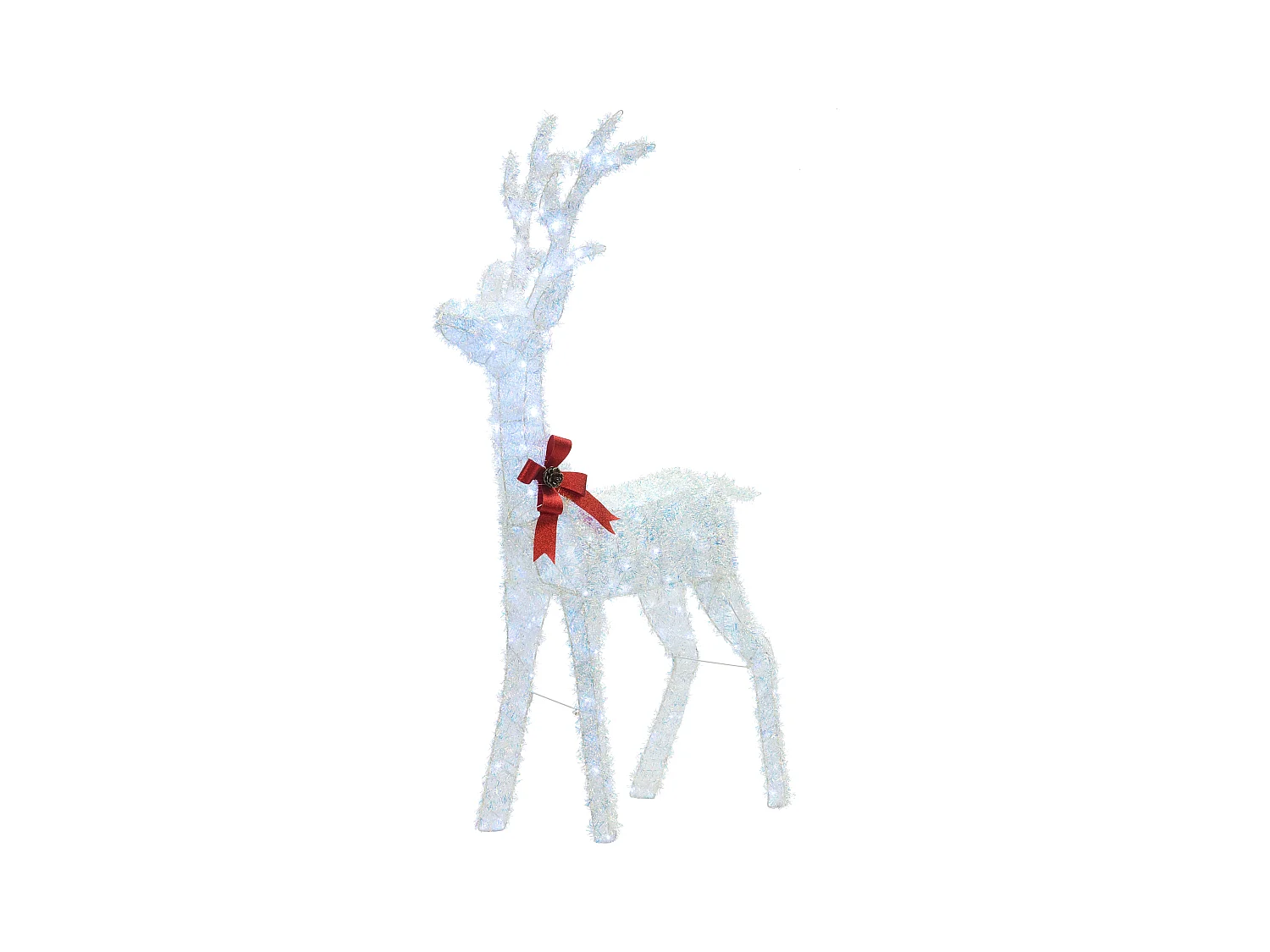 Décoration extérieure LED MALAREN Renne 140 cm Blanc