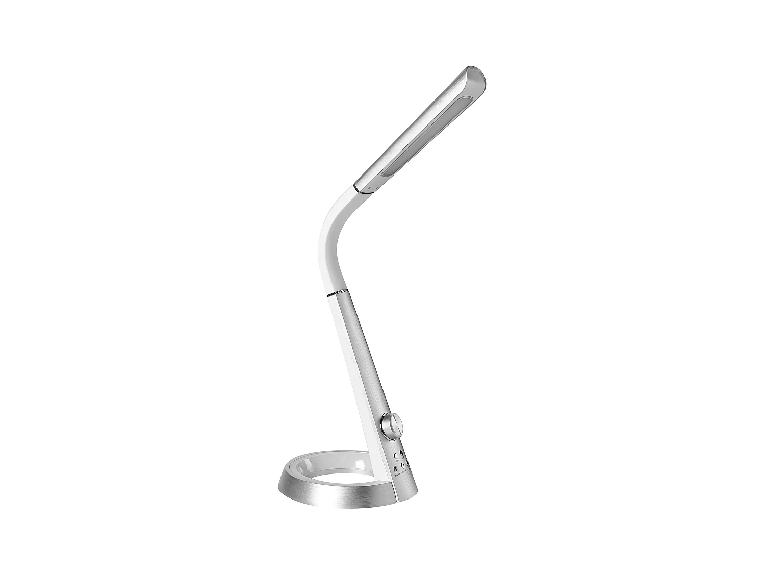 Lampe de bureau LED CANOPUS avec port USB Argenté
