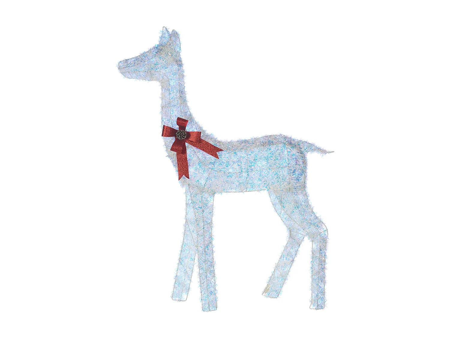 Décoration extérieure LED AURENNE Cerf 110 cm Blanc