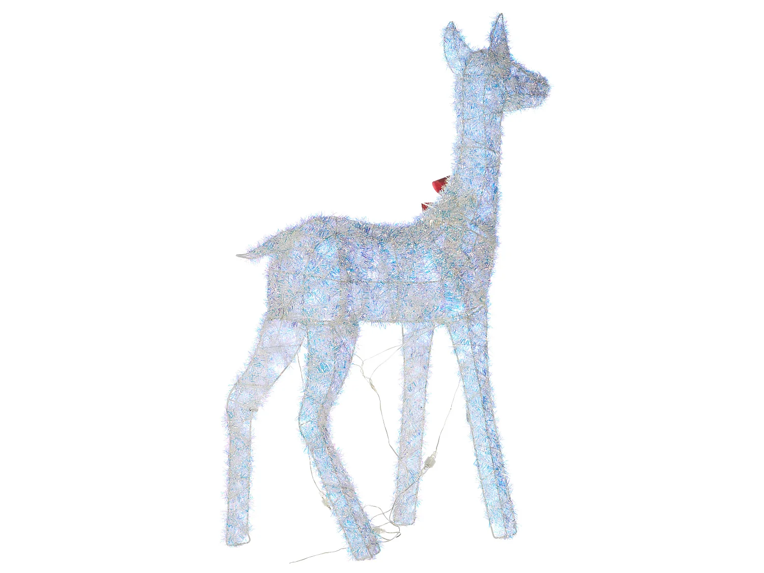 Décoration extérieure LED AURENNE 110 cm Cerf Blanc