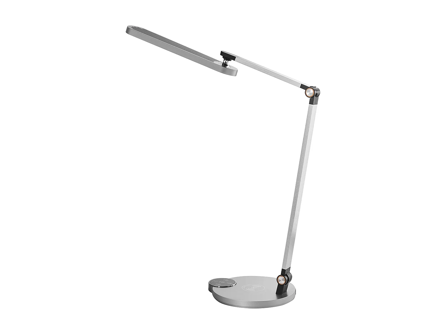 Lampe de bureau LED CAROY Avec chargeur sans fil Gris
