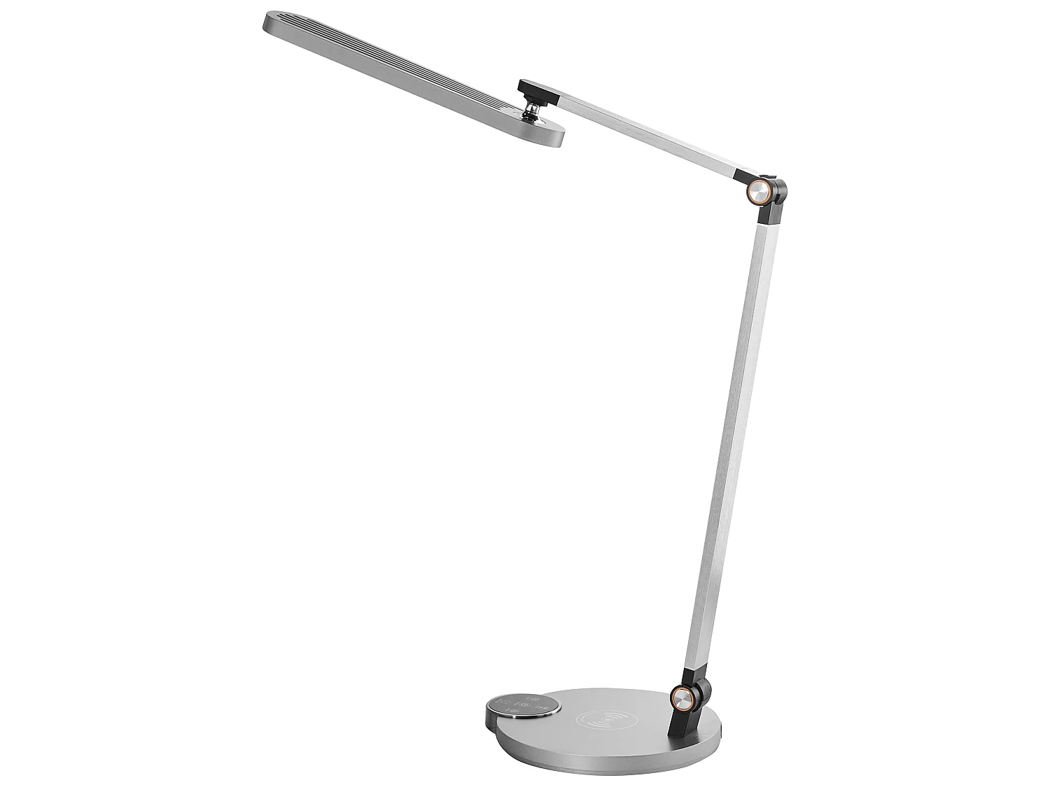 Lampe de bureau LED CAROY Avec chargeur sans fil Gris