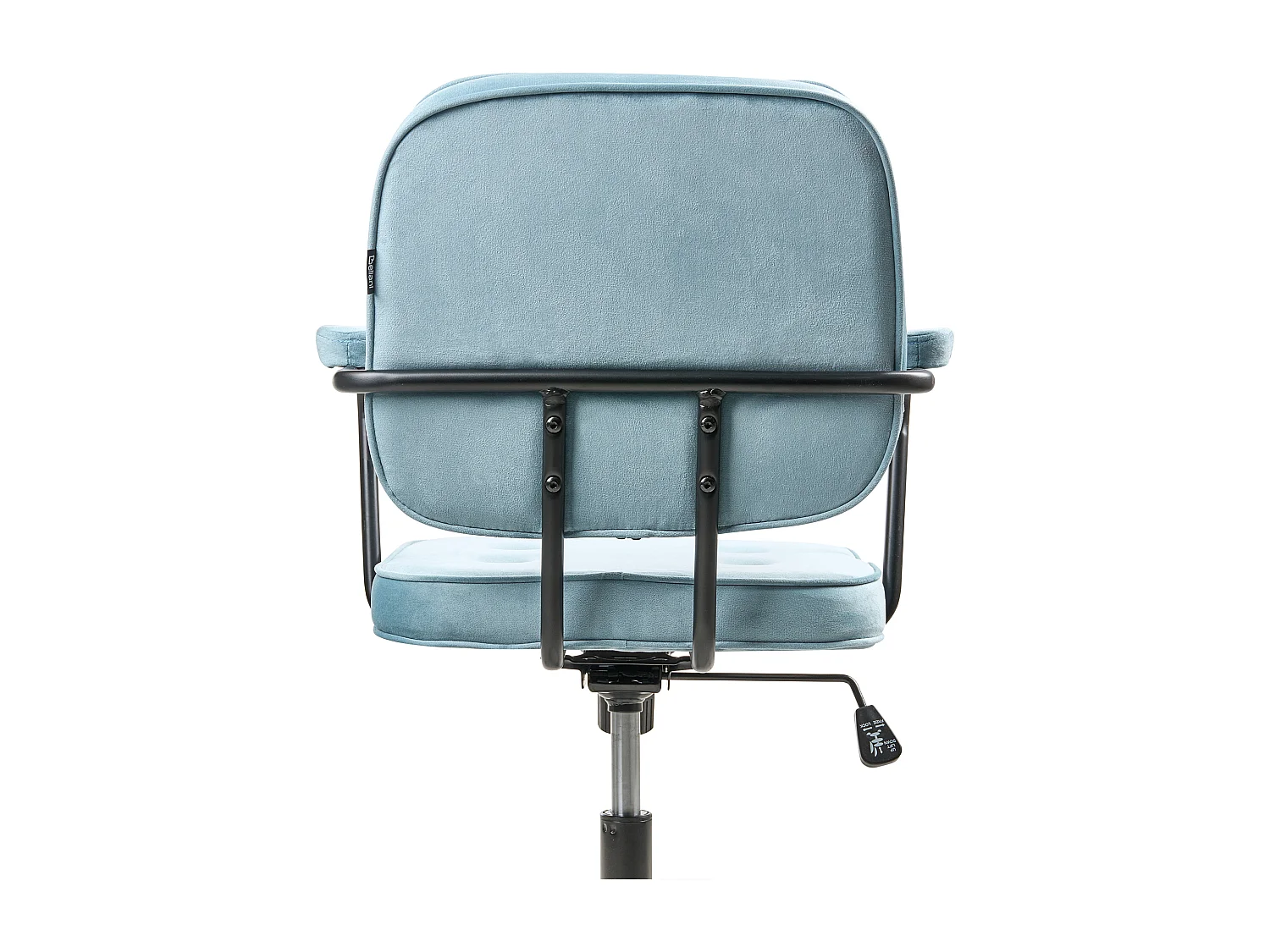 Chaise de bureau PAWNEE Velours Bleu clair