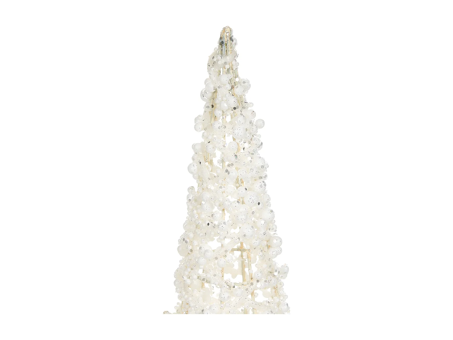 Lot de 3 figurines ROSAN Arbre de Noël 40/50/60 cm Blanc