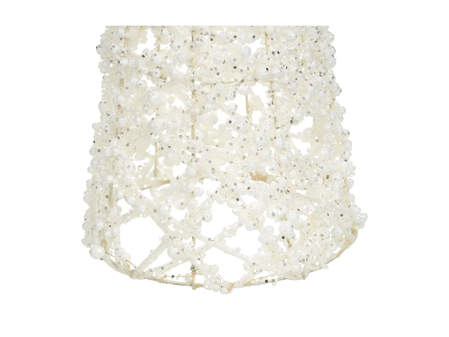 Lot de 3 figurines ROSAN Arbre de Noël 40/50/60 cm Blanc