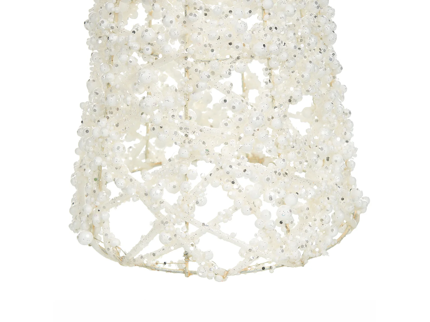 Lot de 3 figurines ROSAN Arbre de Noël 40/50/60 cm Blanc