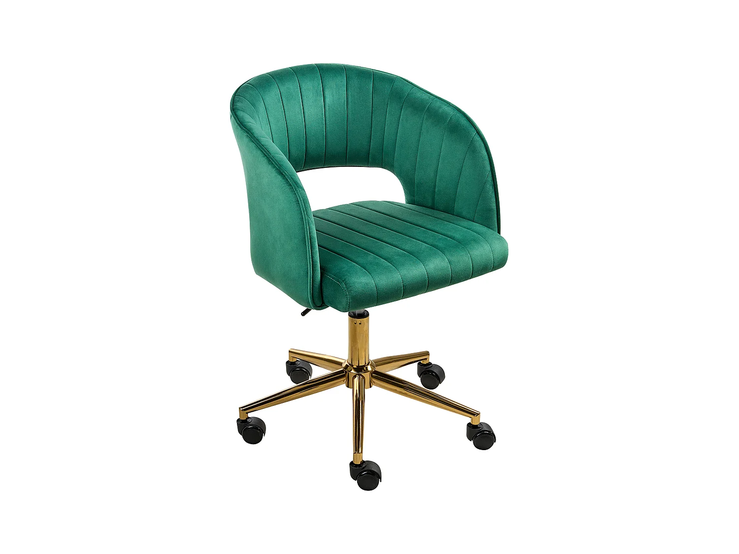 Chaise de bureau KATONAH Velours Vert