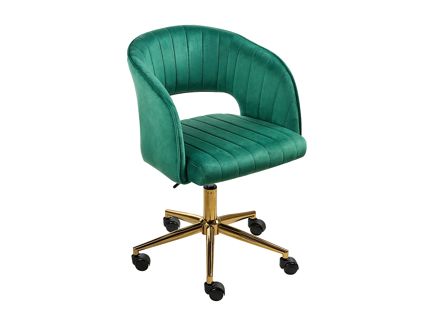 Chaise de bureau KATONAH Velours Vert
