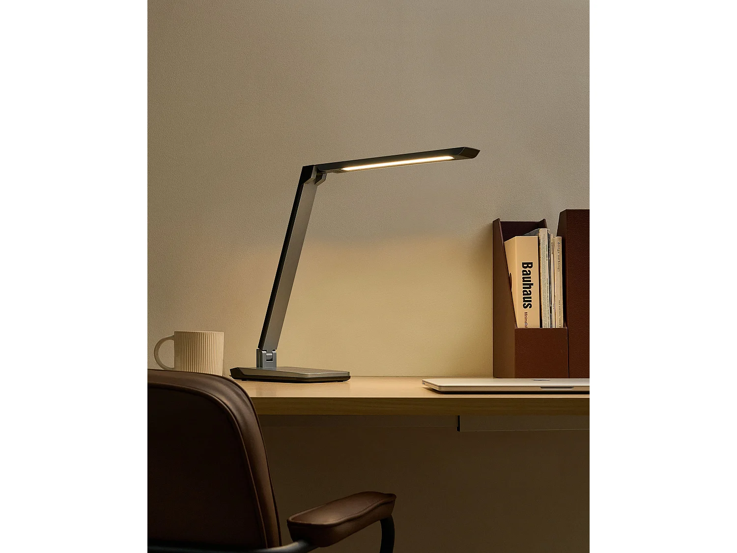 Lampe de bureau LED PICTOR Avec variateur Gris foncé