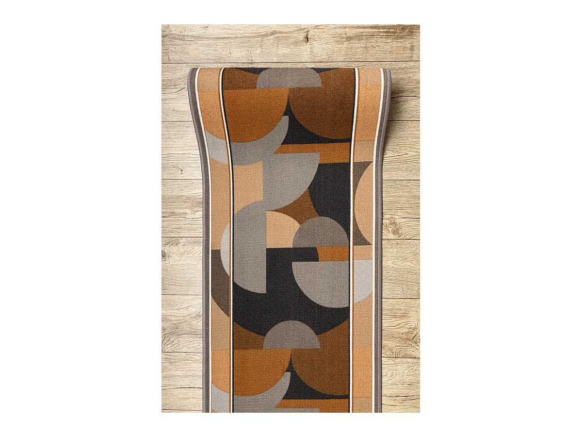 TAPIS DE COULOIR antidérapant MALIS Géométrique, antidérapant beig 100x330 cm