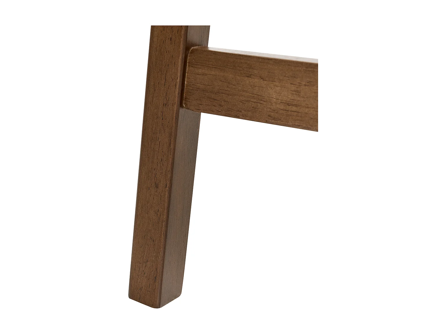 Lot de 2 tabourets de bar DIXON Bois Blanc cassé/marron foncé