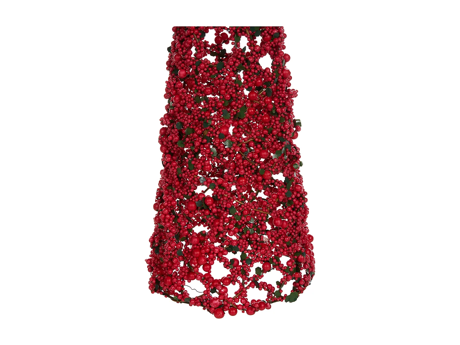 Lot de 2 figurines ROSAN Arbre de Noël 52/60 cm Rouge