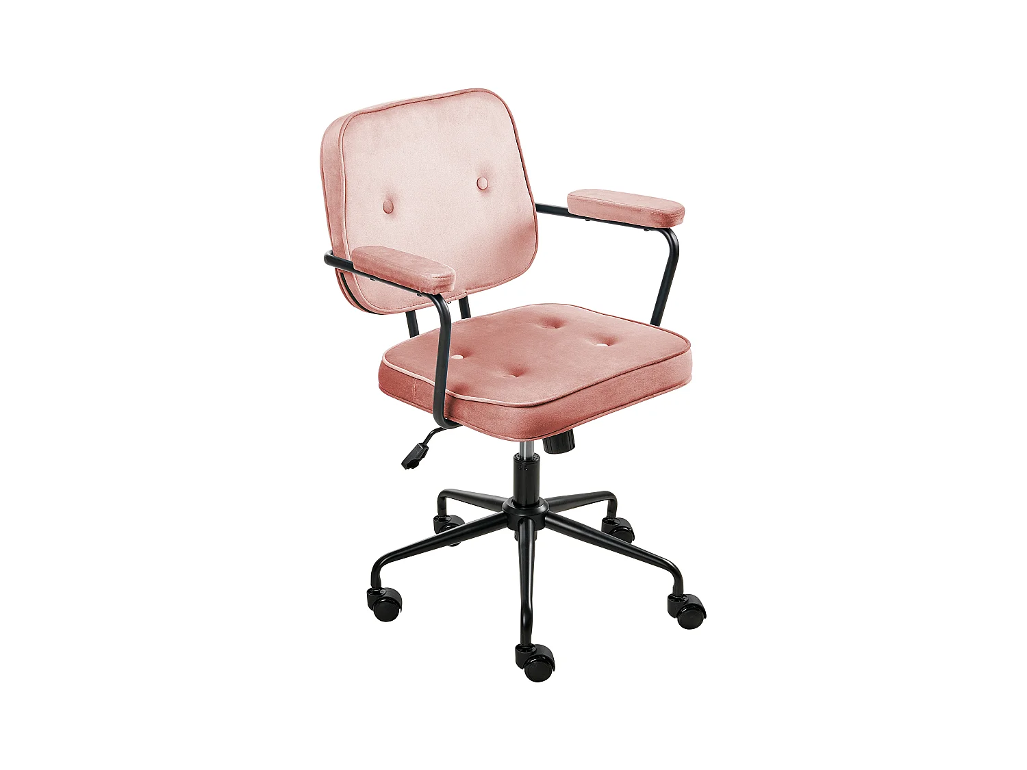 Chaise de bureau PAWNEE Velours Rose