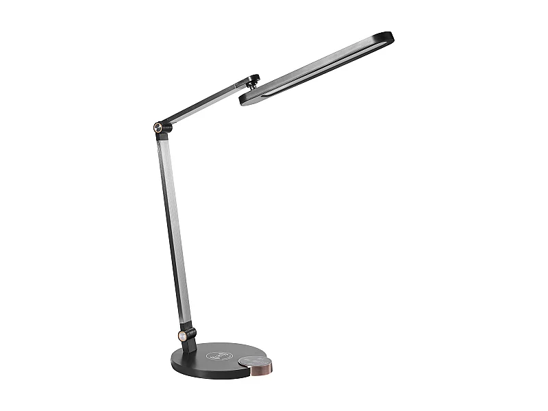 Lampe de bureau LED CAROY Avec chargeur sans fil Noir