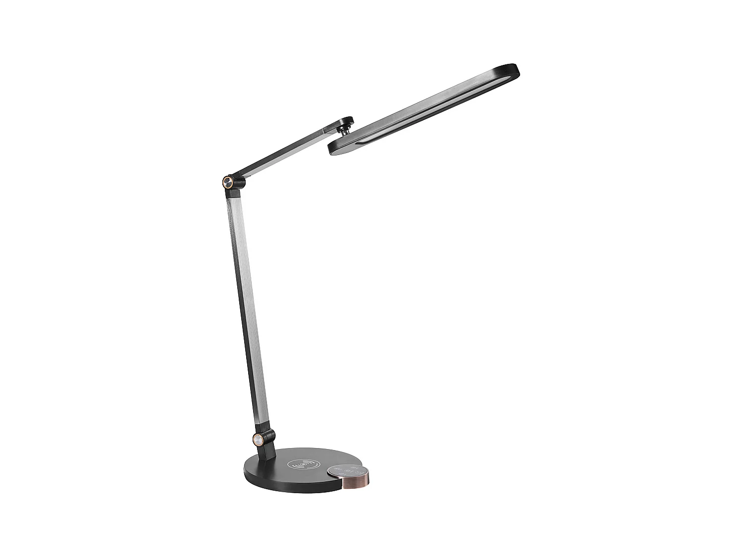 Lampe de bureau LED CAROY Avec chargeur sans fil Noir