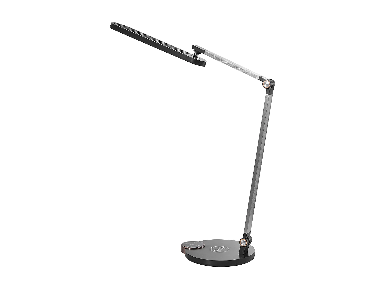 Lampe de bureau LED CAROY Avec chargeur sans fil Noir