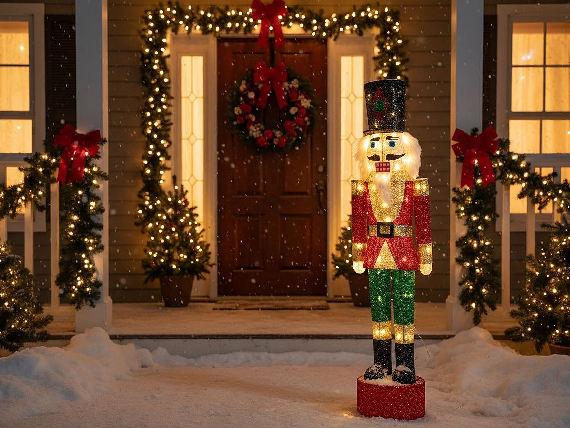 Décoration extérieure LED HORNAVAN Casse-noisette 120 cm Multicolore