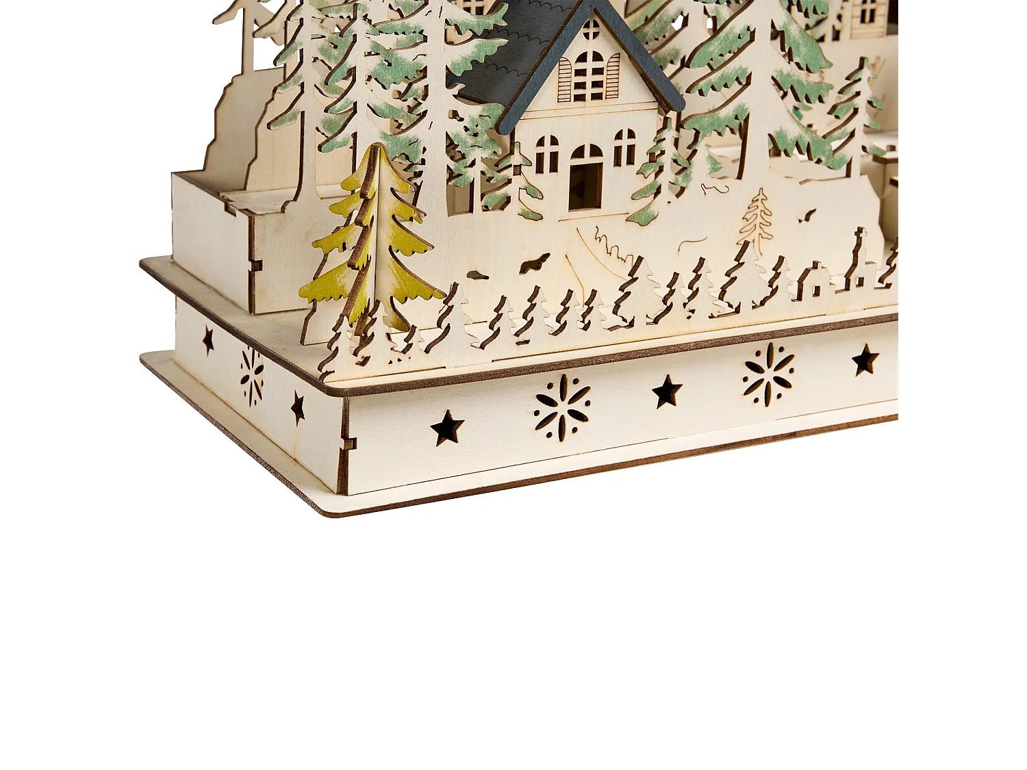 Décoration de Noël LED VANSJO 22 cm Marron clair