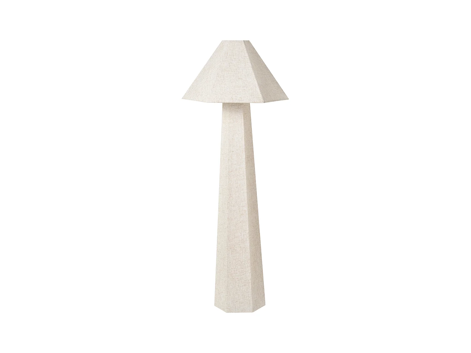 Lampadaire DEMBI Lin synthétique Beige clair