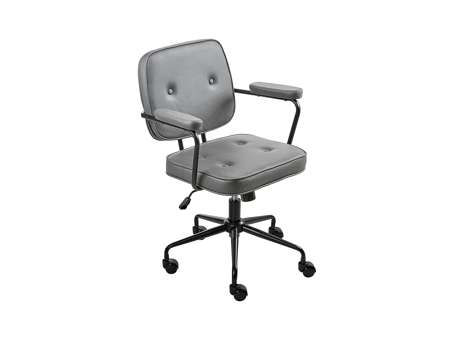 Chaise de bureau PAWNEE Velours Gris