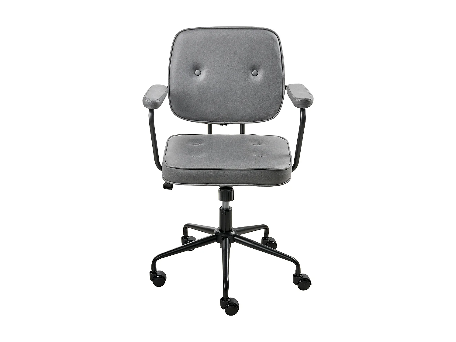 Chaise de bureau PAWNEE Velours Gris