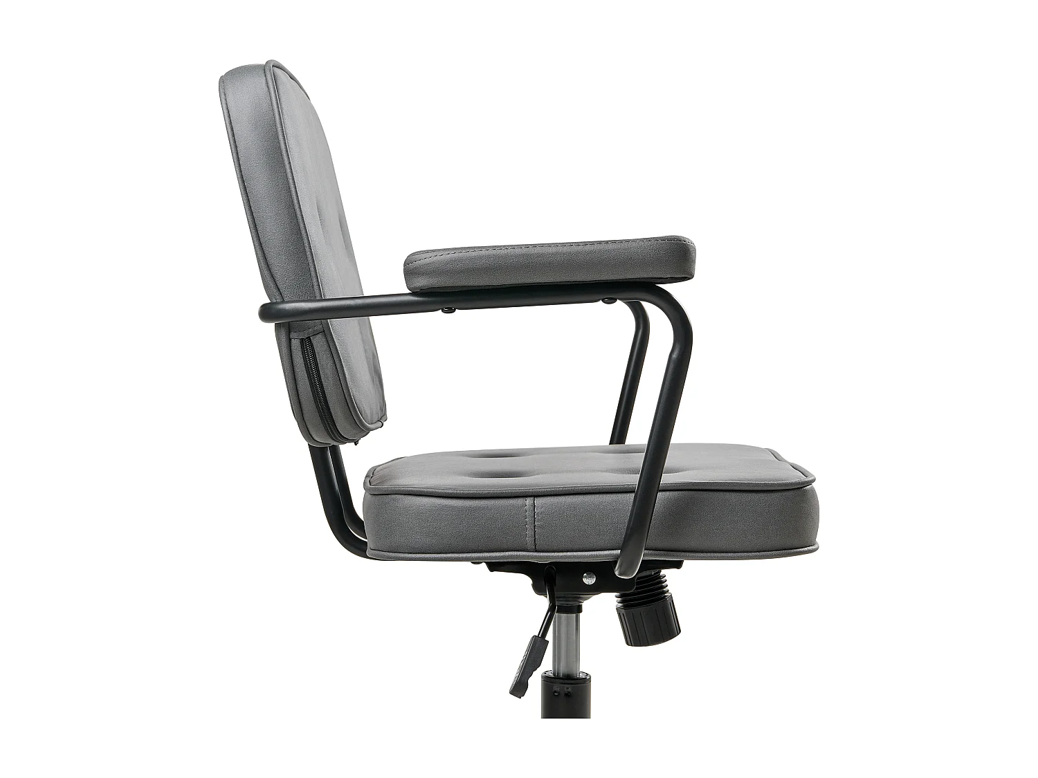 Chaise de bureau PAWNEE Velours Gris