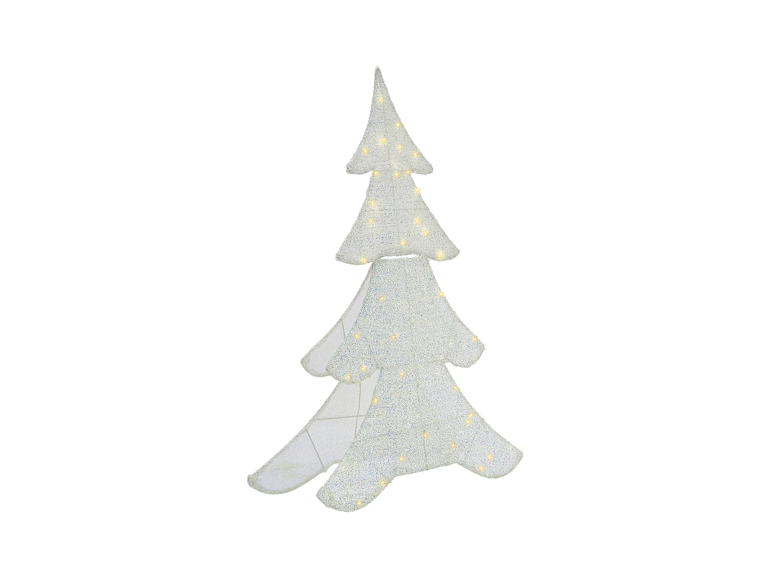 Décoration extérieure LED EDASJON Arbre de Noël 95 cm Blanc