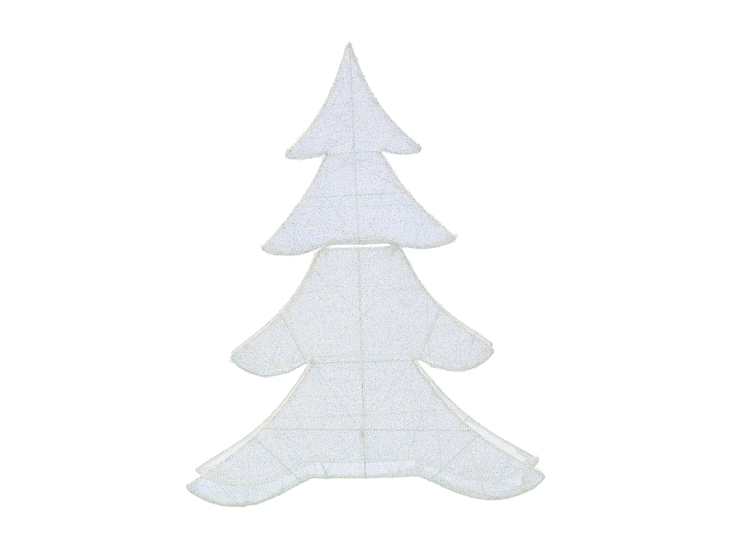 Décoration extérieure LED EDASJON Arbre de Noël 95 cm Blanc