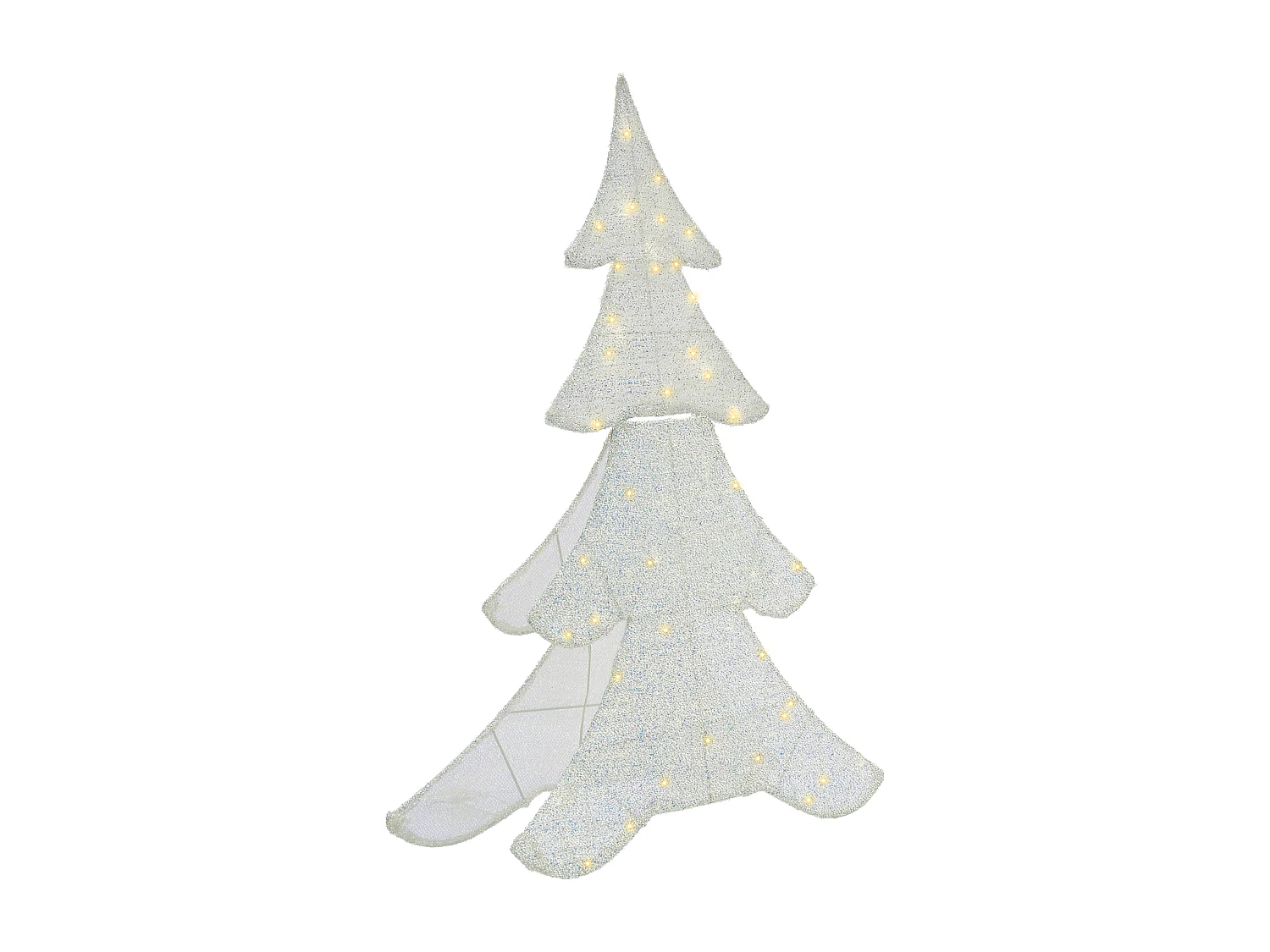 Décoration extérieure LED EDASJON Arbre de Noël 95 cm Blanc