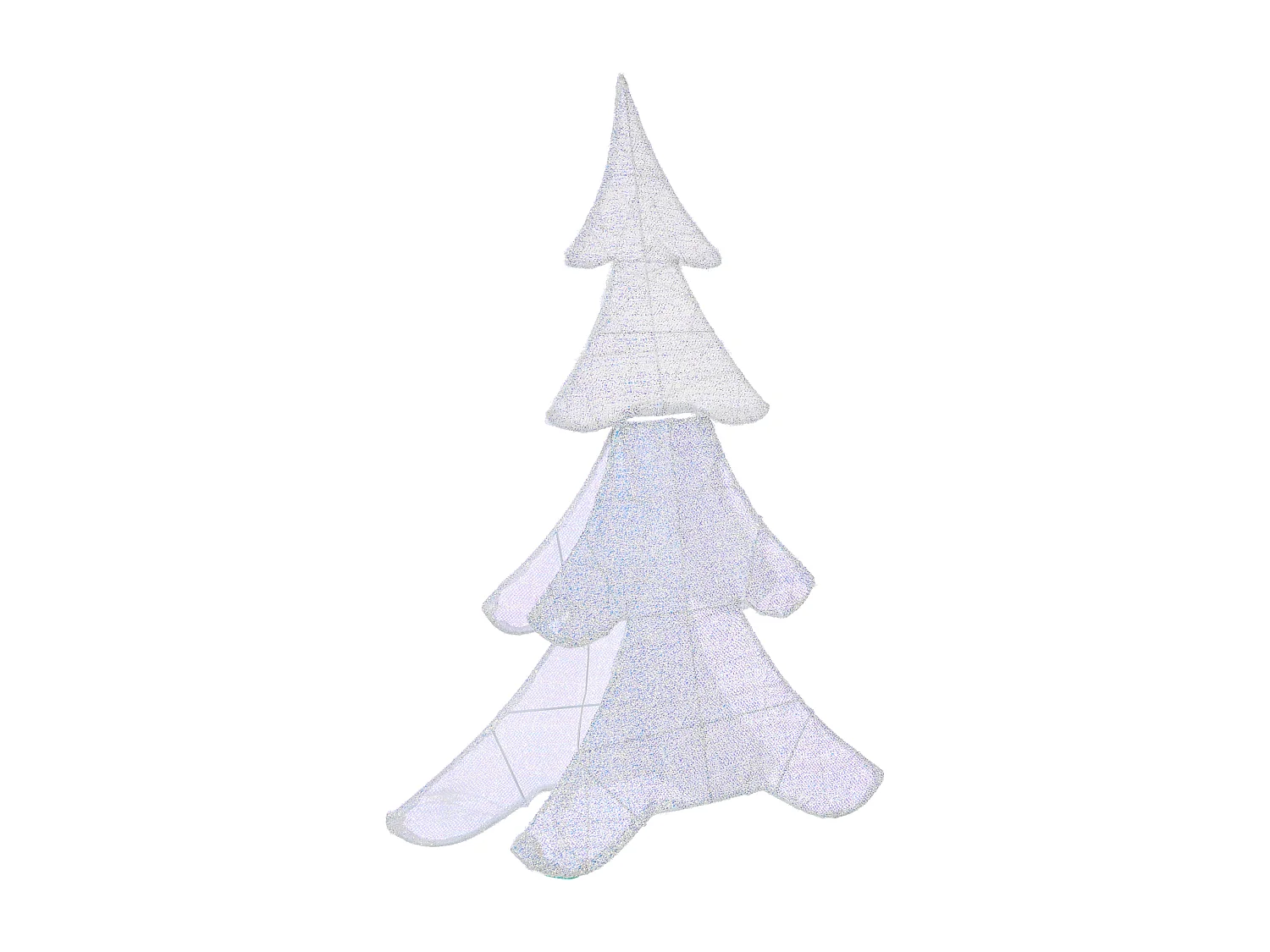 Décoration extérieure LED EDASJON Arbre de Noël 95 cm Blanc