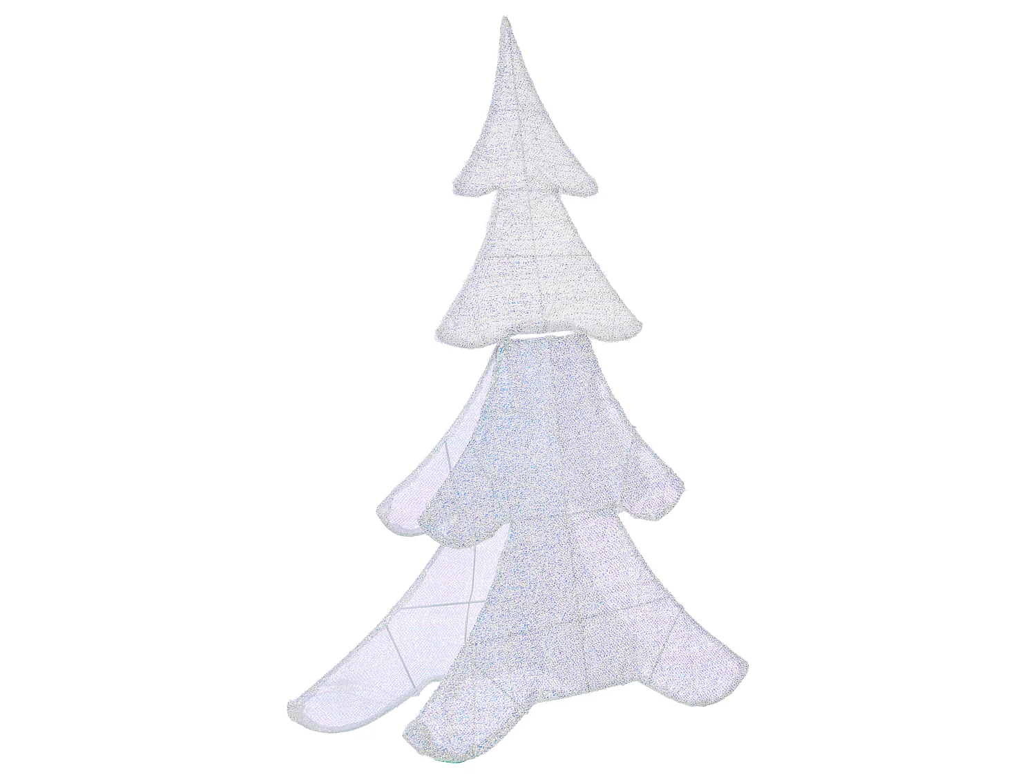 Décoration extérieure LED EDASJON 95 cm Arbre de Noël Blanc
