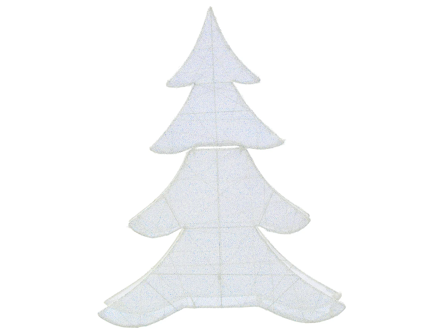 Décoration extérieure LED EDASJON 95 cm Arbre de Noël Blanc