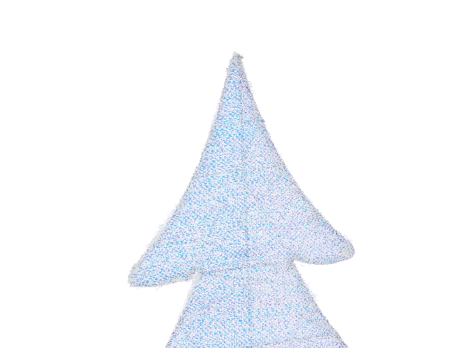 Décoration extérieure LED EDASJON 95 cm Arbre de Noël Blanc