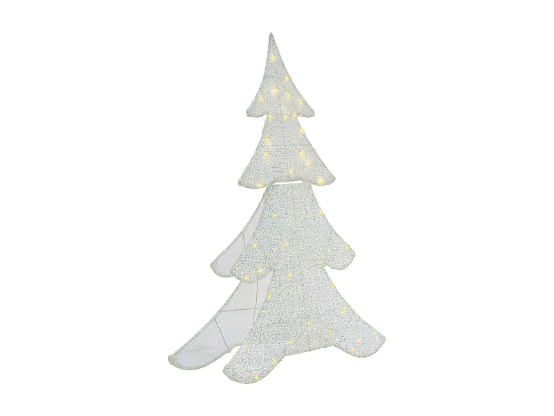 Décoration extérieure LED EDASJON Arbre de Noël 95 cm Blanc