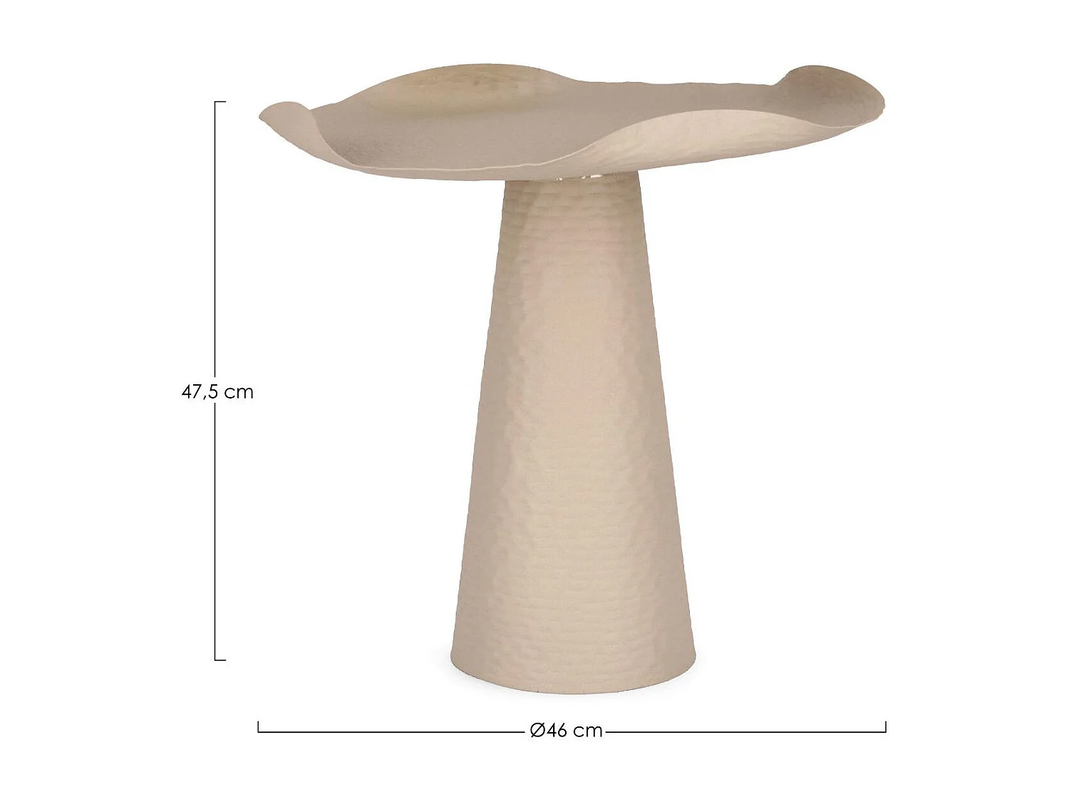Table basse ronde design en métal coloré D46 - ALETH