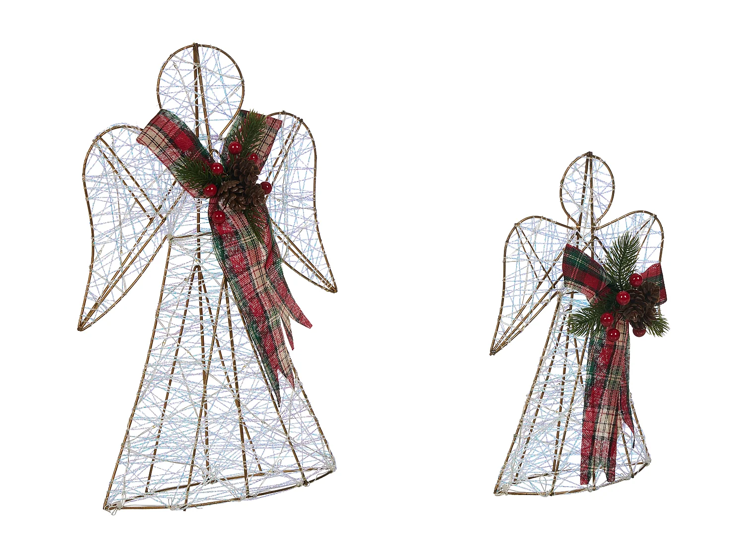 Décoration de Noël ANNSJON Ange 30/40 cm Multicolore