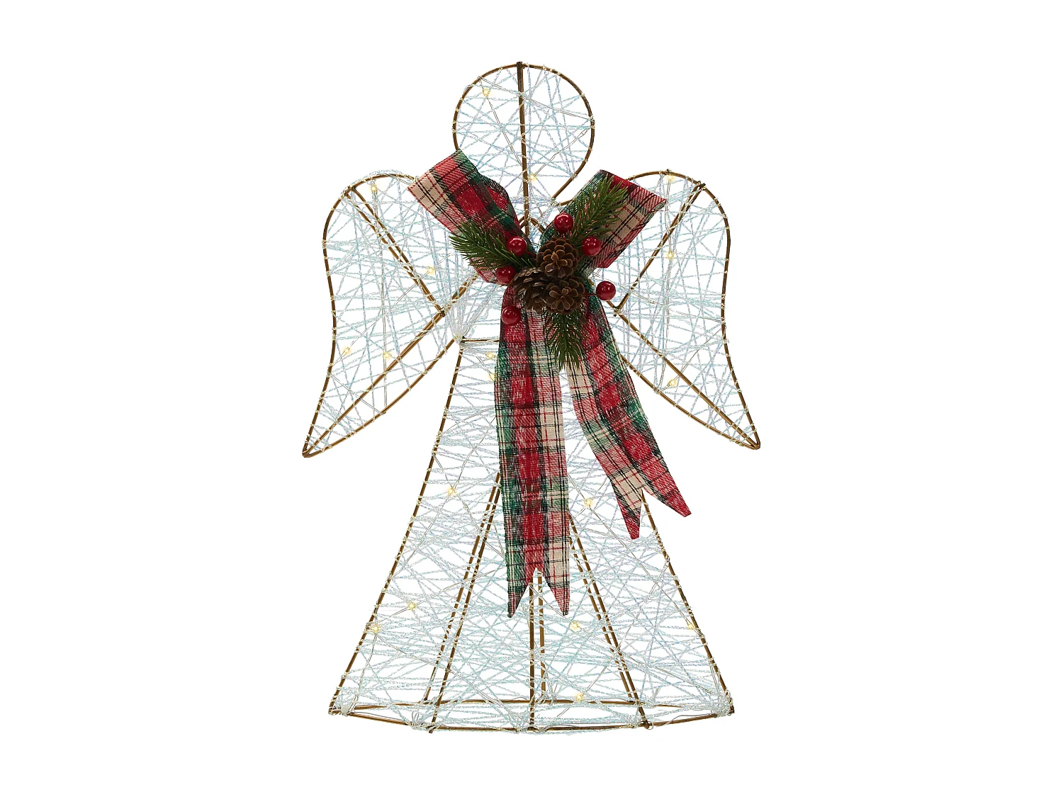 Décoration de Noël ANNSJON Ange 30/40 cm Multicolore