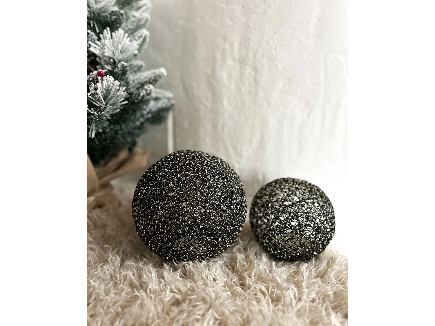 Christmas Decoration BOLMEN Bauble 15/20 cm Black