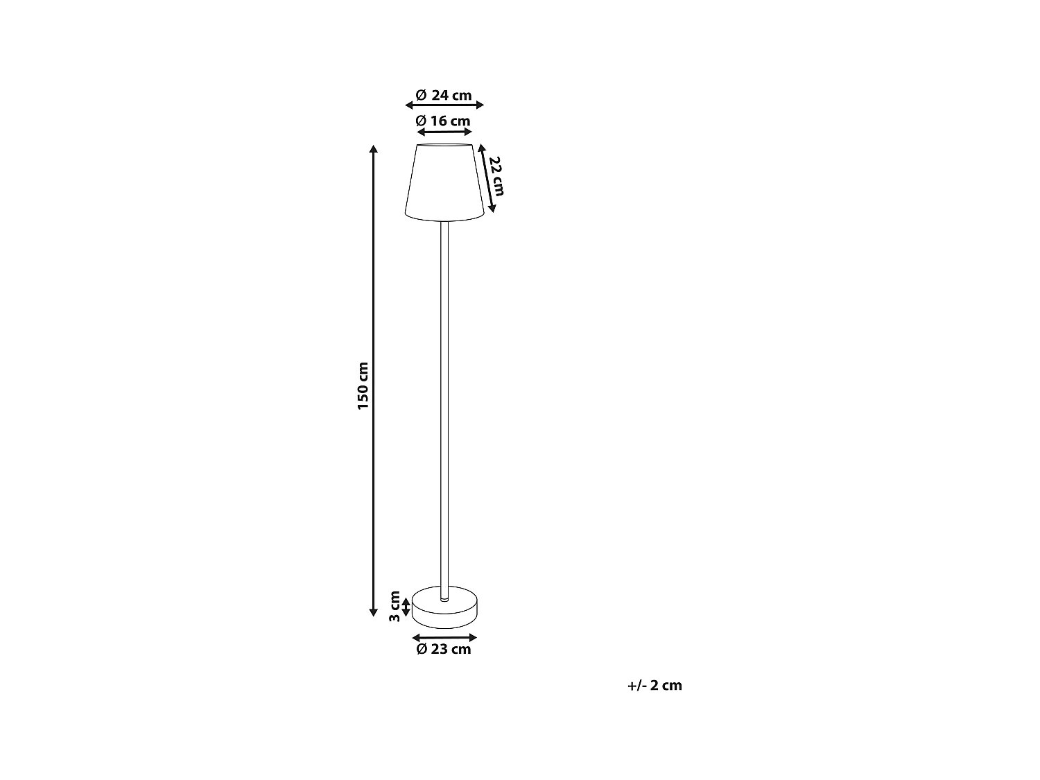 Lampadaire HANGER Métal Marron
