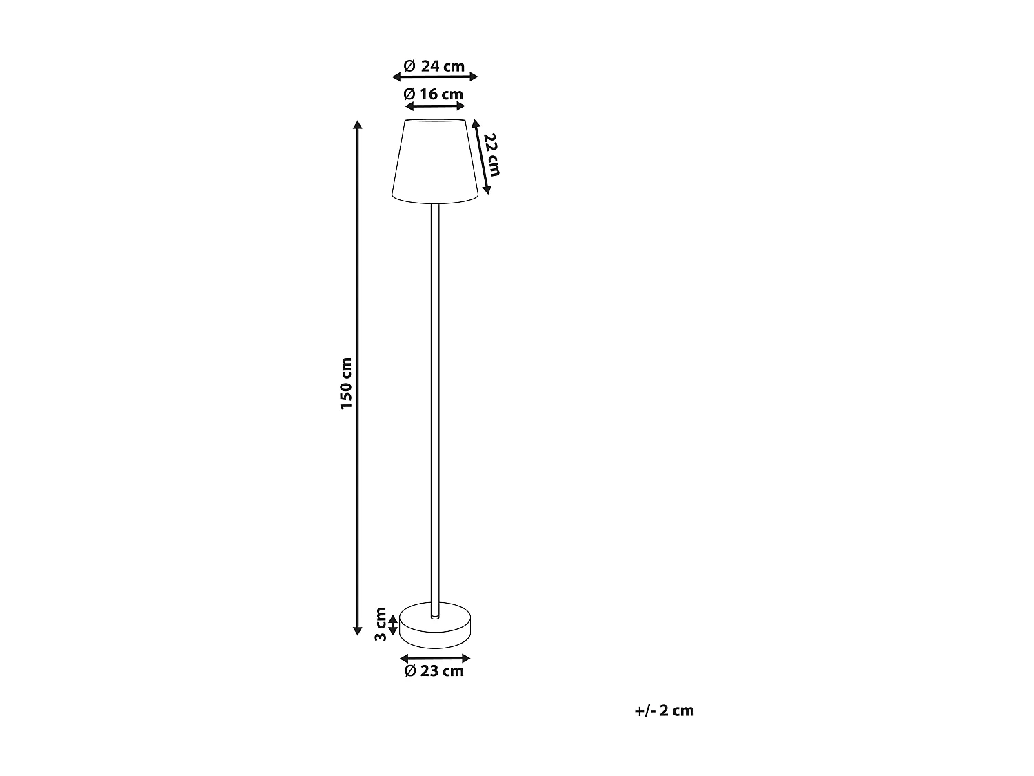Lampadaire HANGER Métal Marron