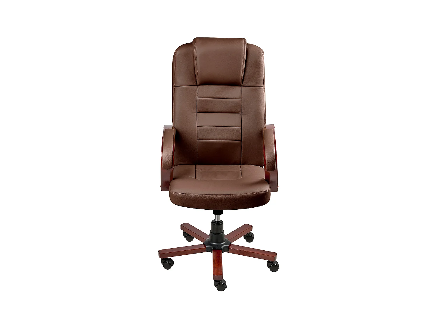 Fauteuil massant DIAMOND avec fonction chauffante Cuir Marron foncé