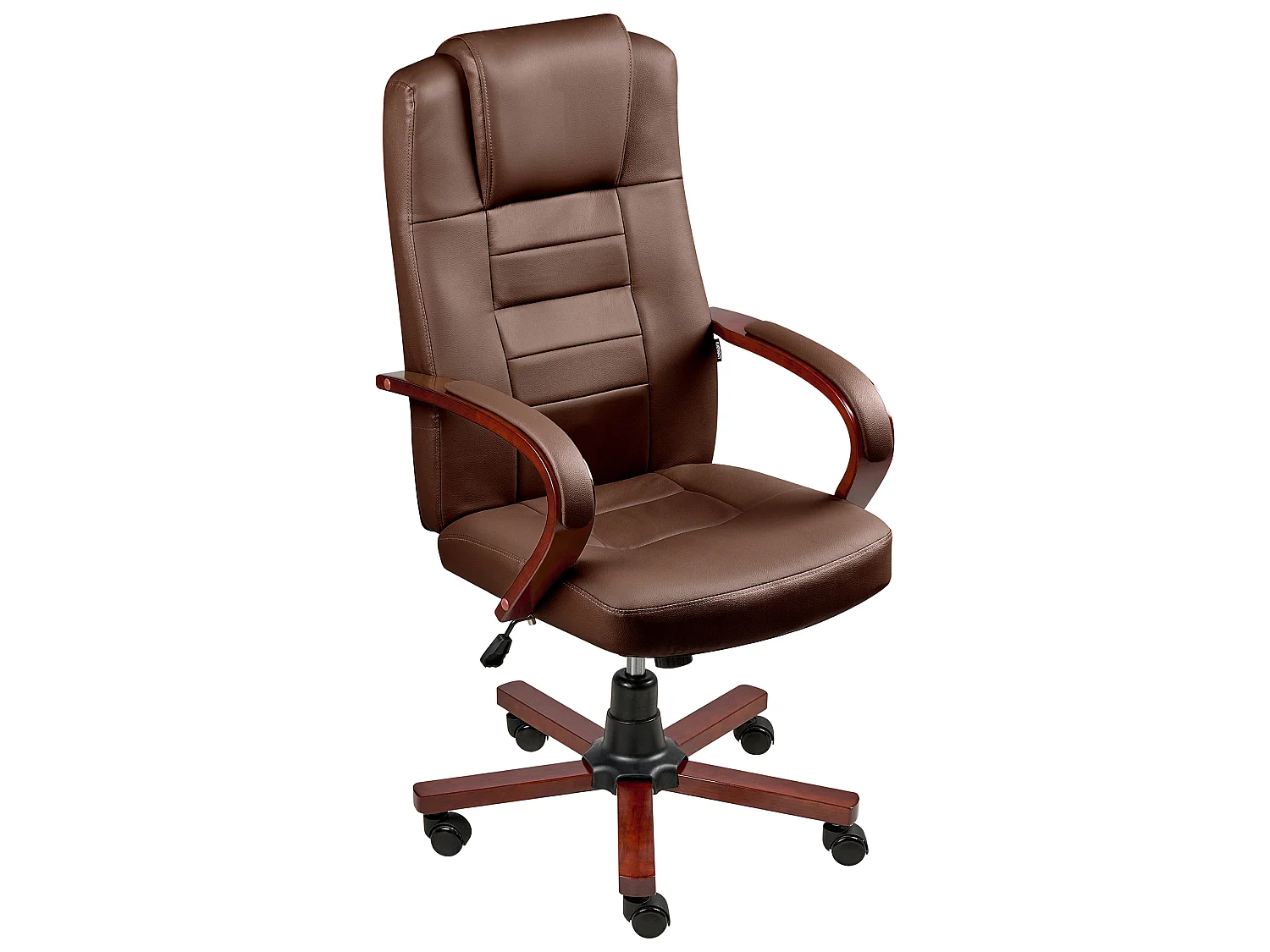 Massage Chair DIAMOND with Heating Leather Dark Brown