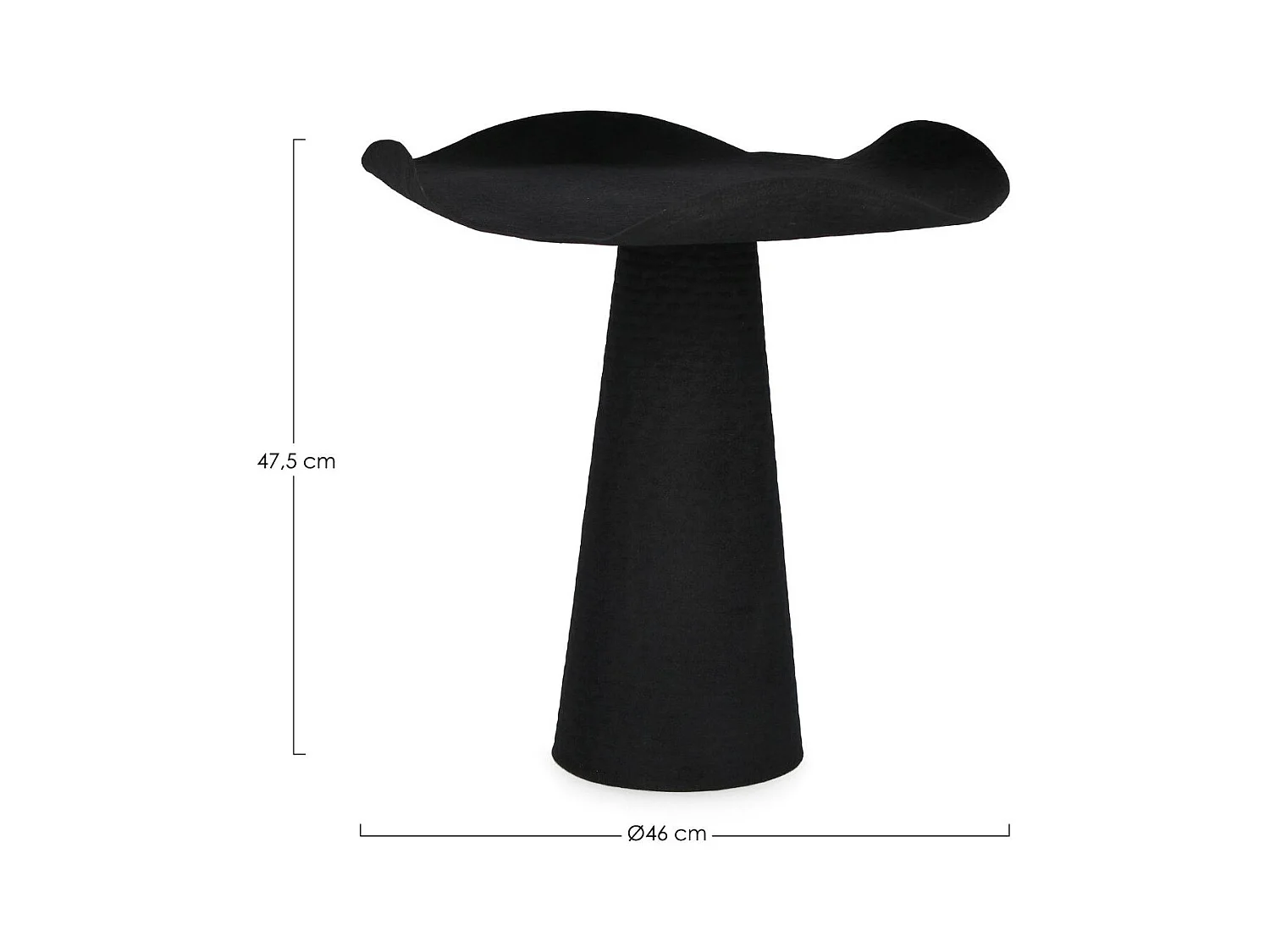 Table basse ronde design en métal coloré D46 - ALETH