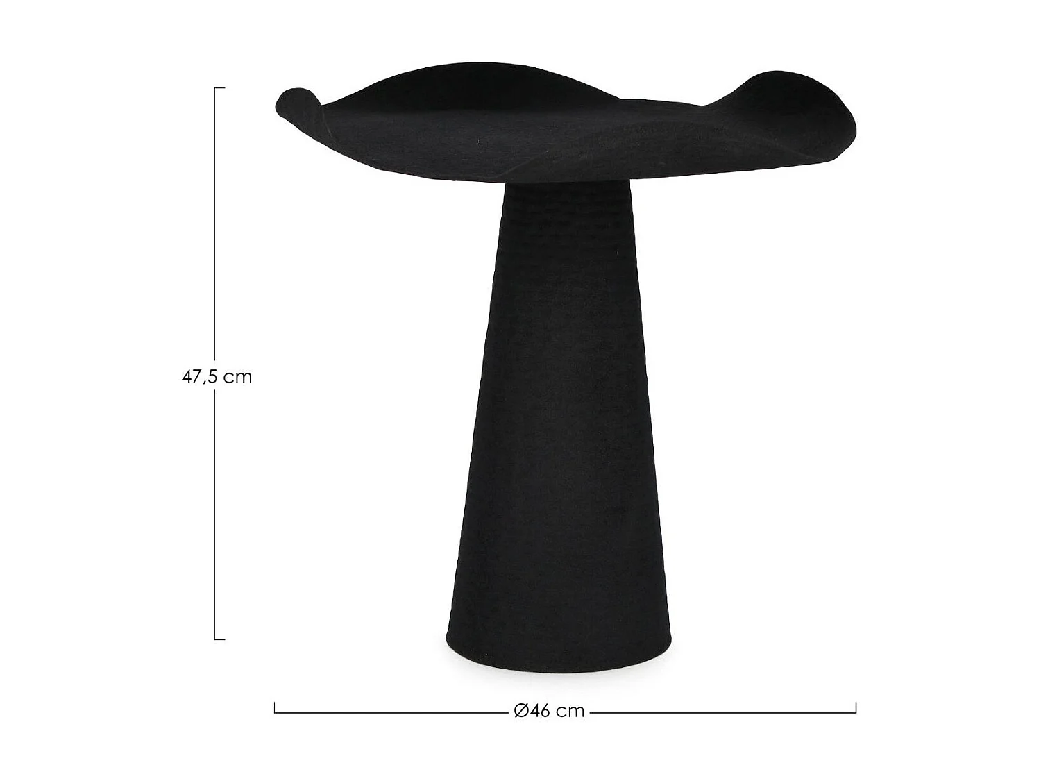 Table basse ronde design en métal coloré D46 - ALETH