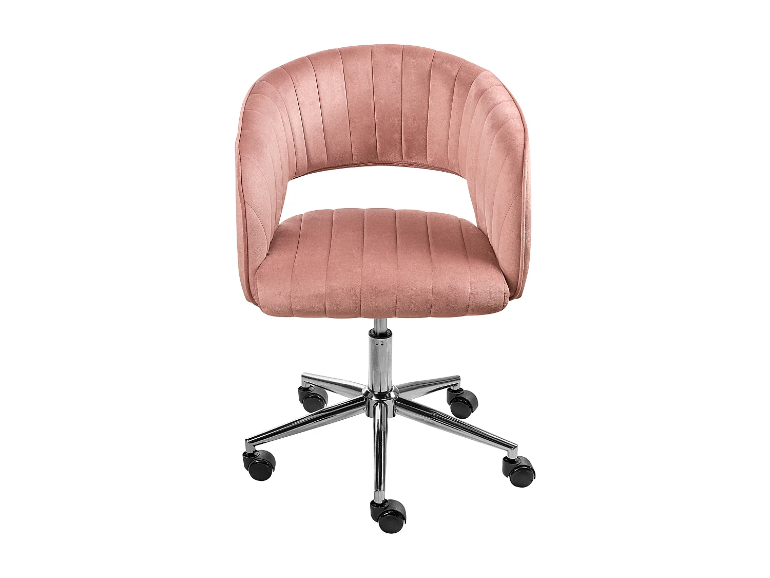 Chaise de bureau KATONAH Velours Rose