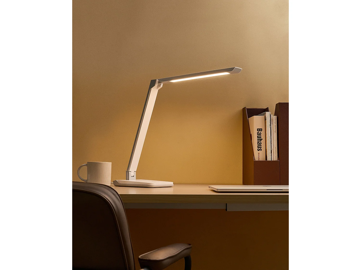 Lampe de bureau LED PICTOR Avec variateur Blanc