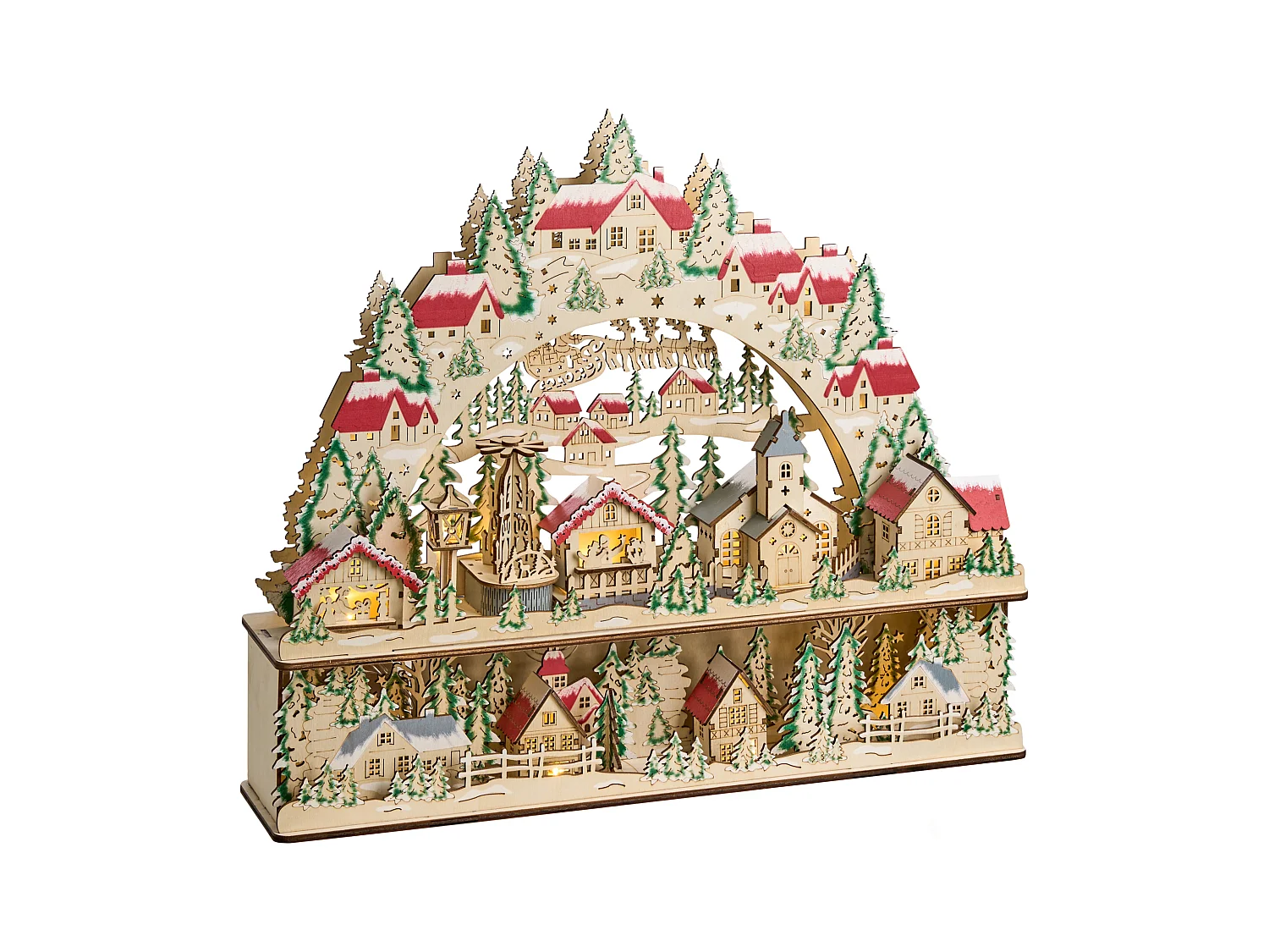 Décoration de Noël LED BOLKESJO 39 cm Marron clair