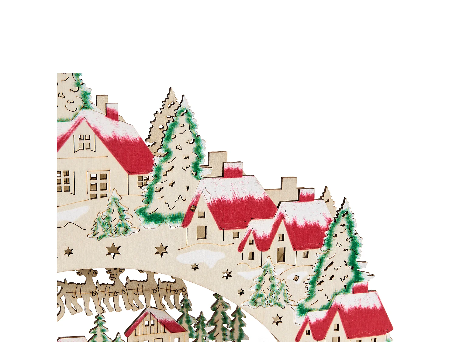 Décoration de Noël LED BOLKESJO 39 cm Marron clair