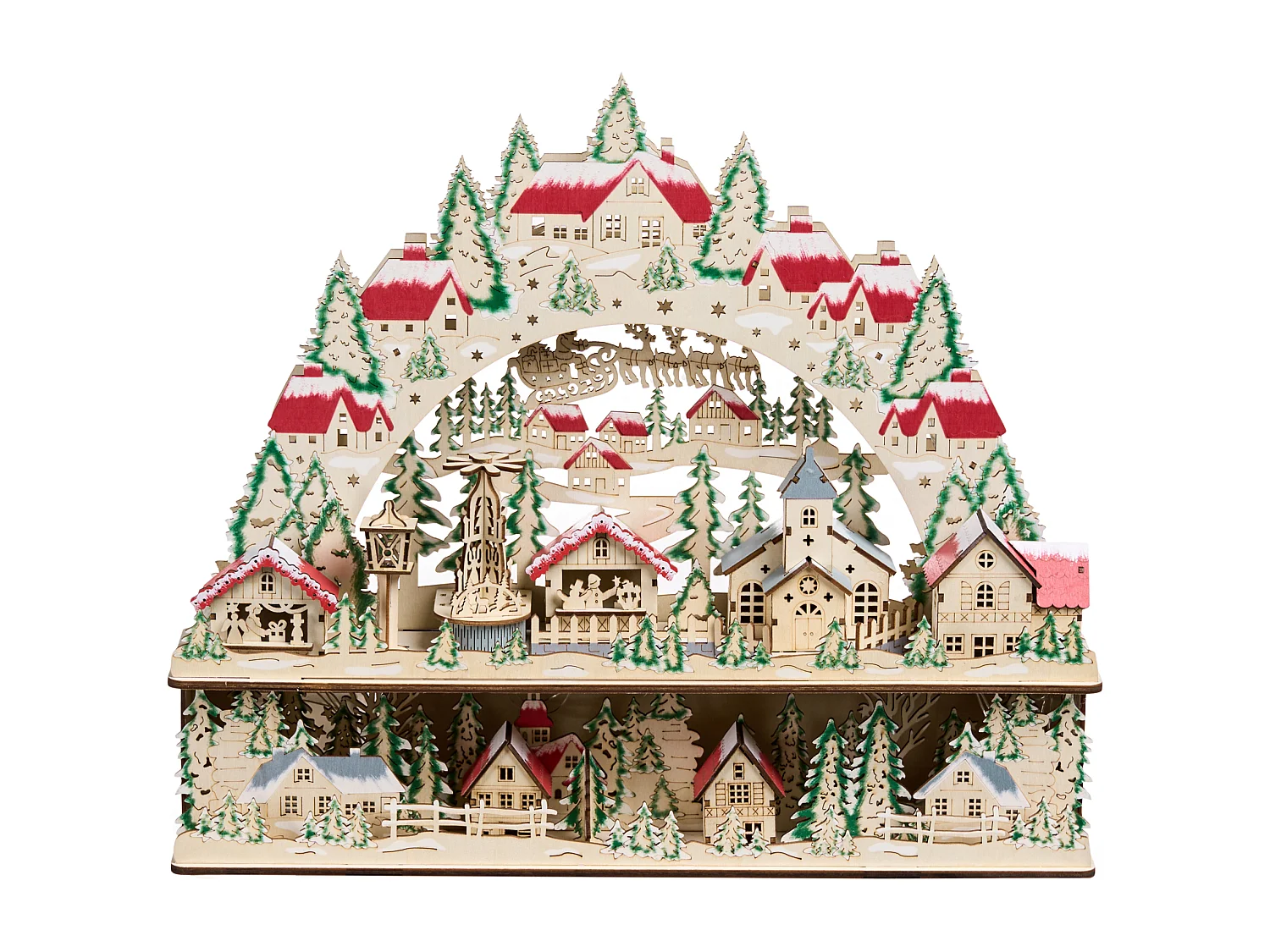 Décoration de Noël LED BOLKESJO 39 cm Marron clair