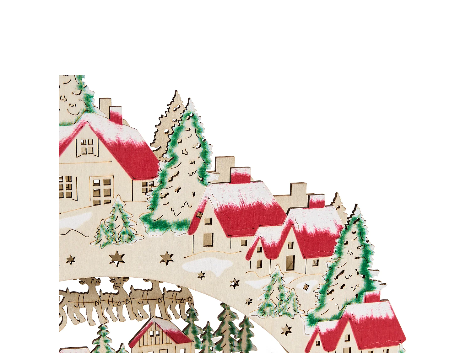 Décoration de Noël LED BOLKESJO 39 cm Marron clair